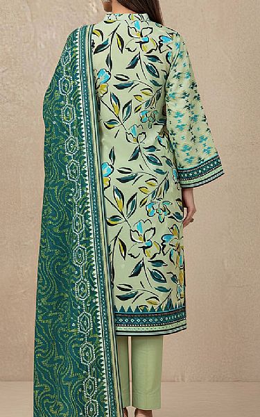Motifz Light Green Khaddar Suit | Pakistani Winter Dresses in USA- Image 2