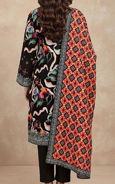Motifz Black Khaddar Suit | Pakistani Winter Dresses in USA- Image 2