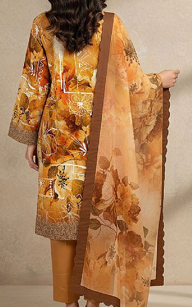 Motifz Mustard Khaddar Suit | Pakistani Winter Dresses in USA- Image 2