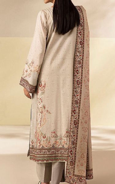 Motifz Off-white Linen Suit | Pakistani Winter Dresses in USA- Image 2