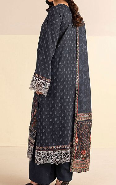 Motifz Charcoal Grey Linen Suit | Pakistani Winter Dresses in USA- Image 2