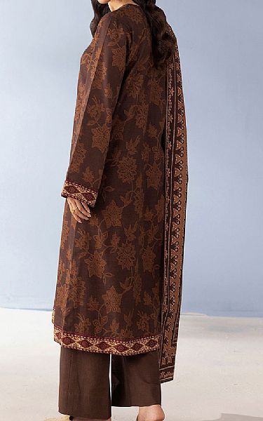 Motifz Brown Khaddar Suit | Pakistani Winter Dresses in USA- Image 2