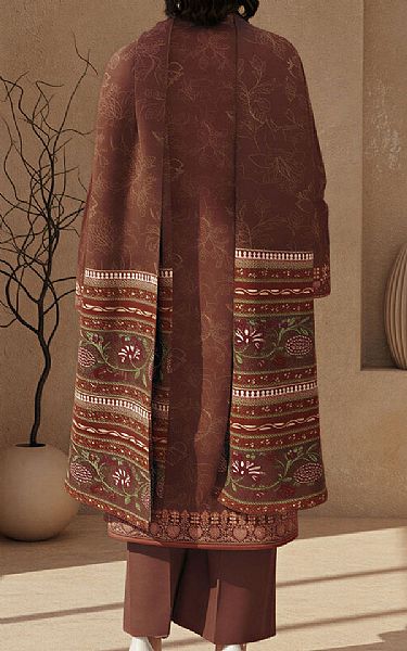 Motifz Brown Khaddar Suit | Pakistani Winter Dresses in USA- Image 2