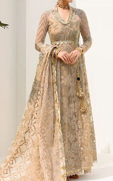 Motifz Ivory Net Suit | Pakistani Dresses in USA- Image 1
