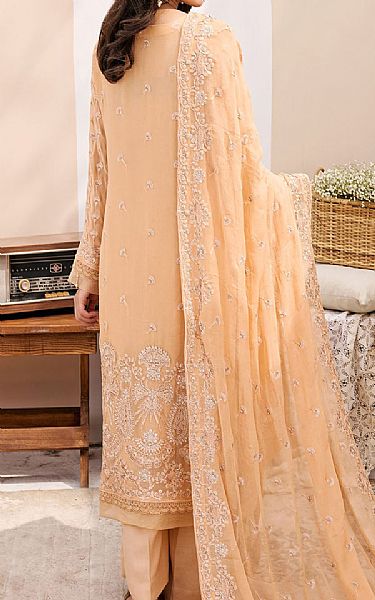 Peach Chiffon Suit | Motifz Pakistani Chiffon Dresses