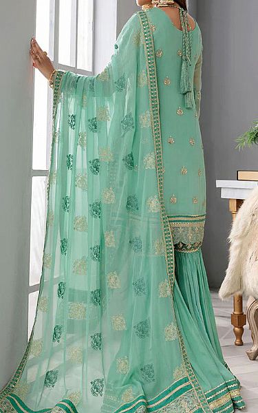 Mint Green Chiffon Suit | Motifz Pakistani Chiffon Dresses