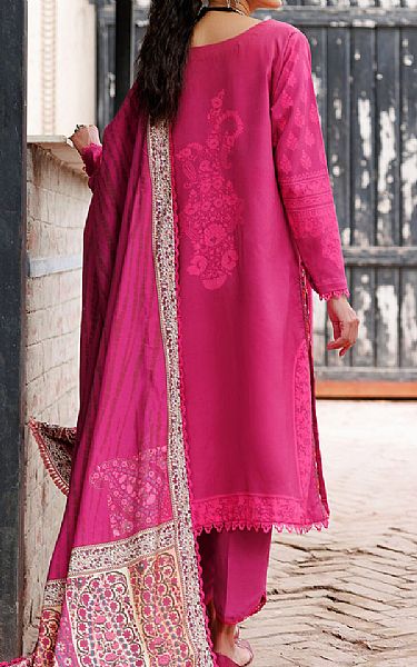 Motifz Magenta Linen Suit | Pakistani Dresses in USA- Image 2