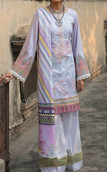 Motifz Lilac Cotton Satin Suit | Pakistani Dresses in USA- Image 1