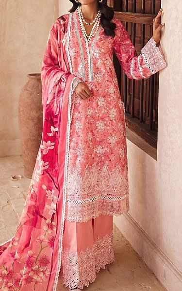 Motifz Pink Lawn Suit | Pakistani Lawn Suits- Image 1