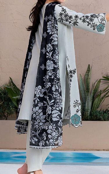 Motifz Light Grey/Black Lawn Suit | Pakistani Lawn Dress in USA- Image 2