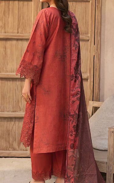 Motifz Auburn Red Lawn Suit | Pakistani Lawn Dress in USA- Image 2