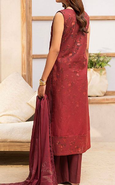 Motifz Maroon Lawn Suit | Pakistani Lawn Dress in USA- Image 2