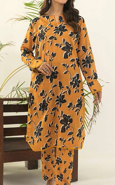 Motifz Dull Orange Lawn Suit (2 pcs) | Pakistani Lawn Dress in USA- Image 1