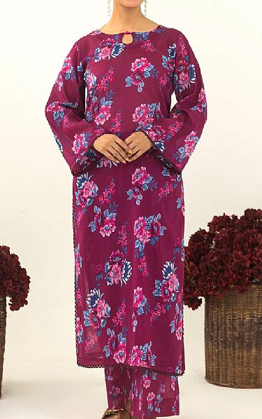 Motifz Dark Raspberry Lawn Suit (2 pcs) | Pakistani Lawn Dress in USA- Image 1