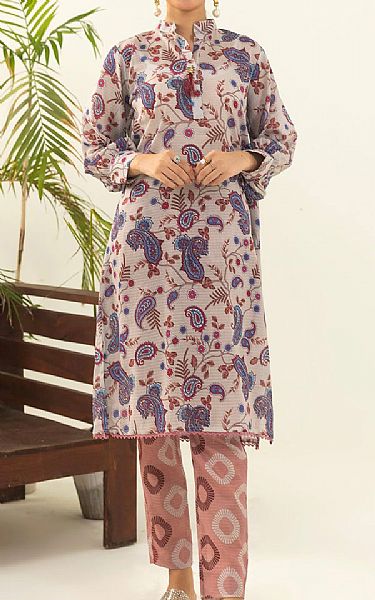 Motifz Beige Lawn Suit (2 pcs) | Pakistani Lawn Dress in USA- Image 1