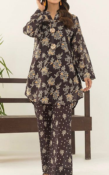 Motifz Woody Brown Lawn Suit (2 pcs) | Pakistani Lawn Dress in USA- Image 1