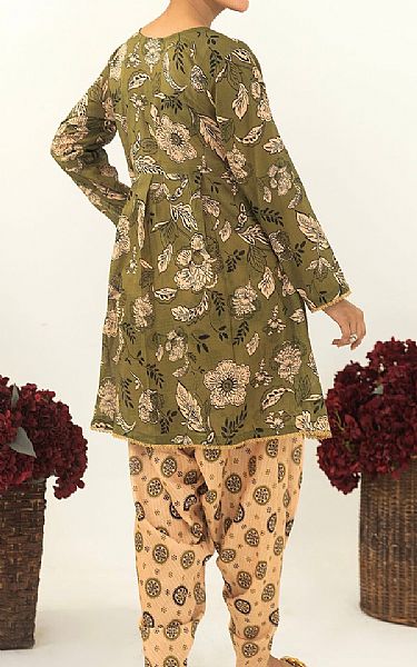 Motifz Olive Lawn Suit (2 pcs) | Pakistani Lawn Dress in USA- Image 2