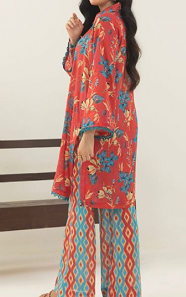 Motifz Faded Red Lawn Suit (2 pcs) | Pakistani Lawn Dress in USA- Image 2