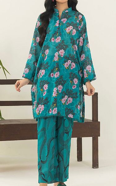 Motifz Teal Lawn Suit (2 pcs) | Pakistani Lawn Dress in USA- Image 1