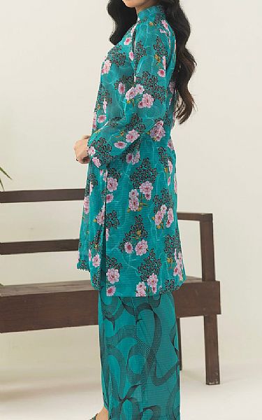Motifz Teal Lawn Suit (2 pcs) | Pakistani Lawn Dress in USA- Image 2