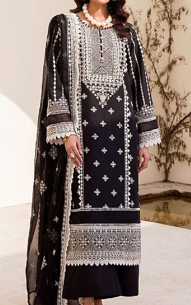 Motifz Black Cambric Suit | Pakistani Winter Dresses- Image 1
