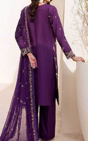 Motifz Plum Cambric Suit | Pakistani Winter Dresses- Image 2