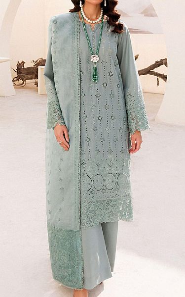 Motifz Light Green Cambric Suit | Pakistani Winter Dresses- Image 1