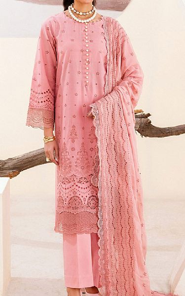 Motifz Ruddy Pink Cambric Suit | Pakistani Winter Dresses in USA- Image 1