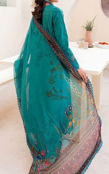 Motifz Teal Cambric Suit | Pakistani Winter Dresses- Image 2