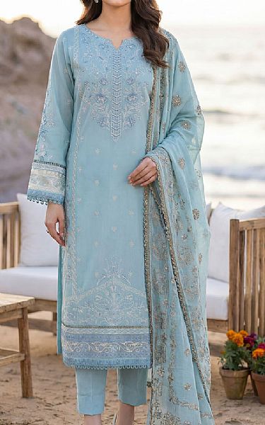 Motifz Sky Blue Lawn Suit | Pakistani Lawn Dress in USA- Image 1