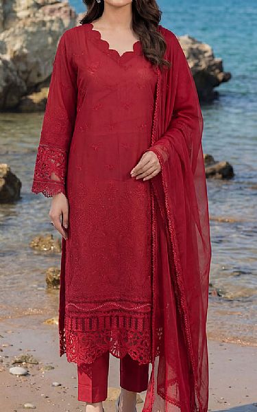Motifz Maroon Lawn Suit | Pakistani Lawn Dress in USA- Image 1