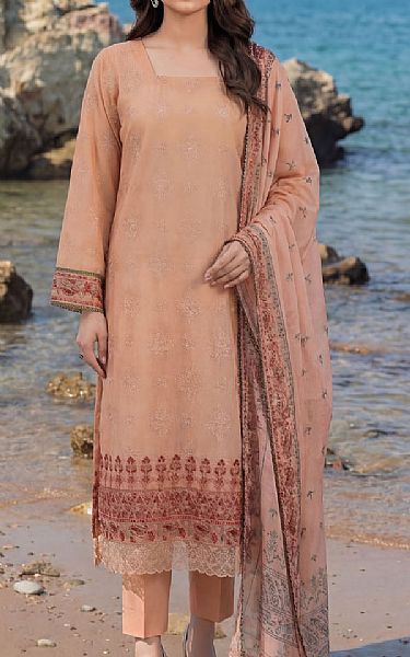 Motifz Peach Lawn Suit | Pakistani Lawn Dress in USA- Image 1