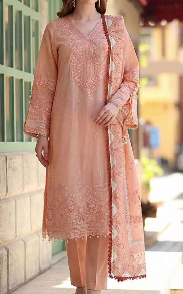Motifz Peach Lawn Suit | Pakistani Lawn Dress in USA- Image 1