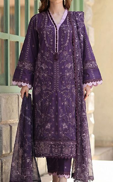 Motifz Purple Lawn Suit | Pakistani Lawn Dress in USA- Image 1
