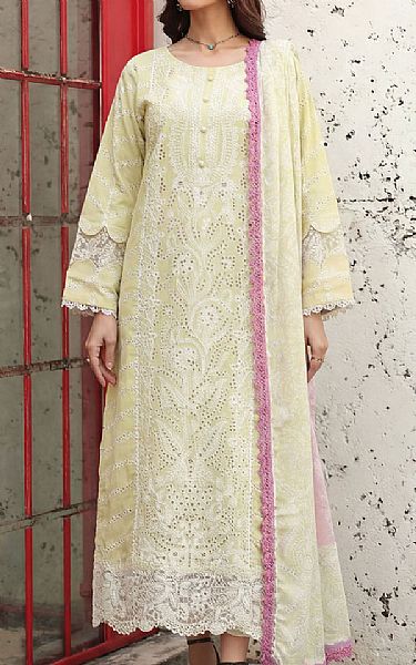 Motifz Lime Lawn Suit | Pakistani Lawn Dress in USA- Image 1