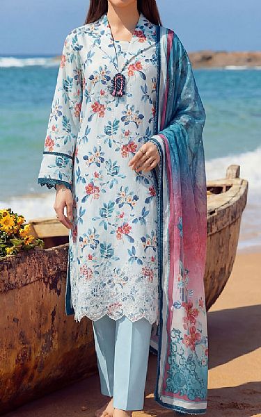 Motifz Light Blue Lawn Suit | Pakistani Lawn Dress in USA- Image 1