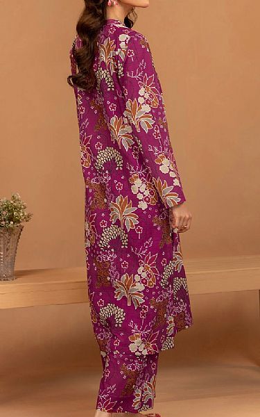 Motifz Dark Raspberry Khaddar Suit (2 pcs) | Pakistani Winter Dresses in USA- Image 2