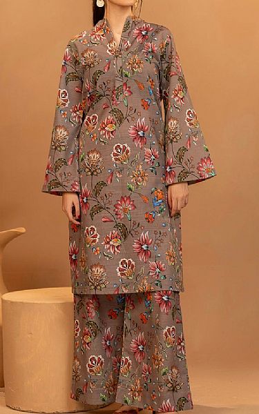 Motifz Pastel Brown Khaddar Suit (2 pcs) | Pakistani Winter Dresses in USA- Image 1