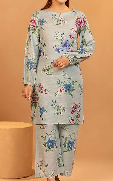 Motifz Quill Grey Khaddar Suit (2 pcs) | Pakistani Winter Dresses in USA- Image 1