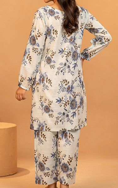 Motifz Off White Khaddar Suit (2 pcs) | Pakistani Winter Dresses in USA- Image 2