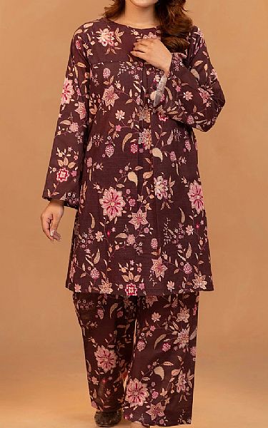 Motifz Brown Khaddar Suit (2 pcs) | Pakistani Winter Dresses in USA- Image 1