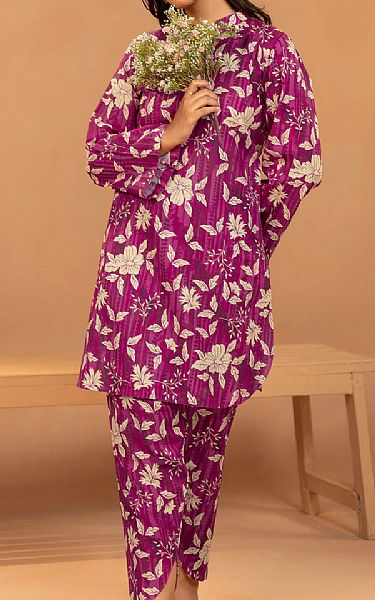 Motifz Cerise Pink Khaddar Suit (2 pcs) | Pakistani Winter Dresses in USA- Image 1
