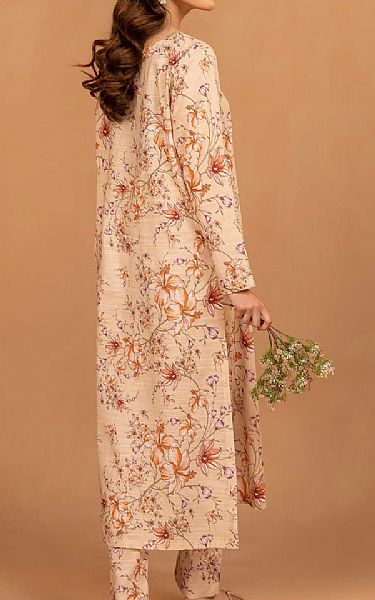 Motifz Light Peach Khaddar Suit (2 pcs) | Pakistani Winter Dresses in USA- Image 2