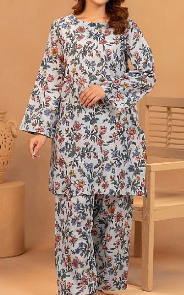 Motifz Light Grey Khaddar Suit (2 pcs) | Pakistani Winter Dresses in USA- Image 1