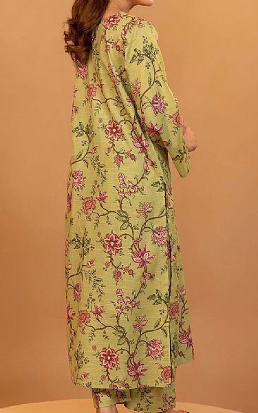 Motifz Light Olive Green Khaddar Suit (2 pcs) | Pakistani Winter Dresses in USA- Image 2