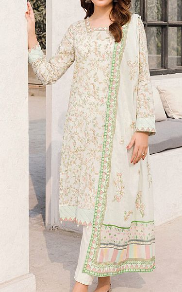 Motifz Off-white Lawn Suit | Pakistani Lawn Suits- Image 1