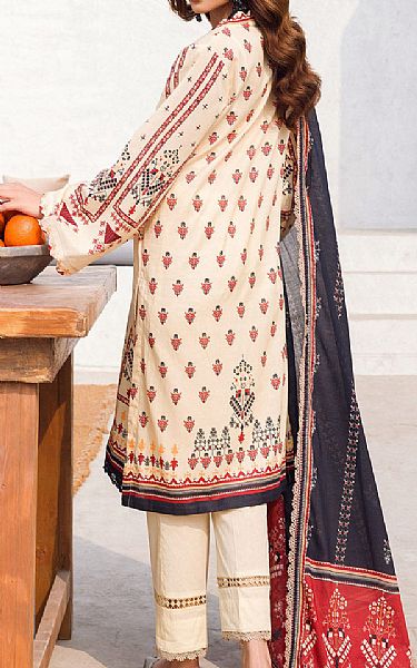 Motifz Ivory Lawn Suit | Pakistani Lawn Suits- Image 2