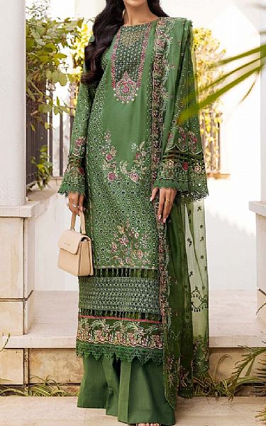 Motifz Green Lawn Suit | Pakistani Lawn Dress in USA- Image 1