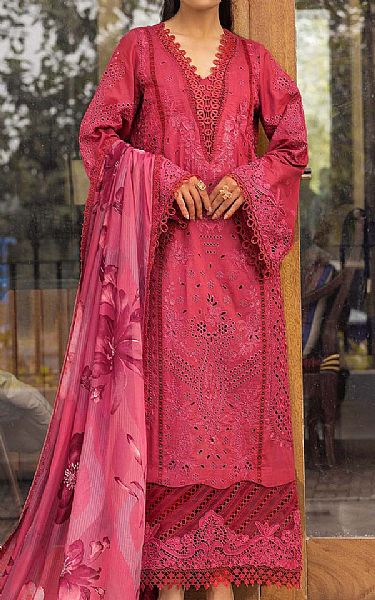 Motifz Brick Red Lawn Suit | Pakistani Lawn Dress in USA- Image 1