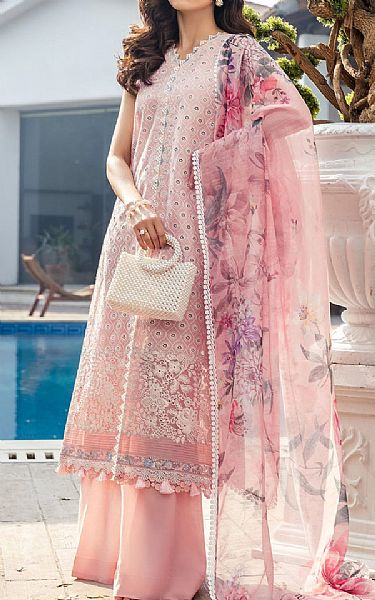Motifz Pale Pink Lawn Suit | Pakistani Lawn Dress in USA- Image 1